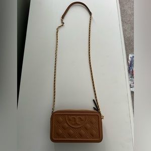 Tory Burch mini Fleming double zip, EUC, only used once